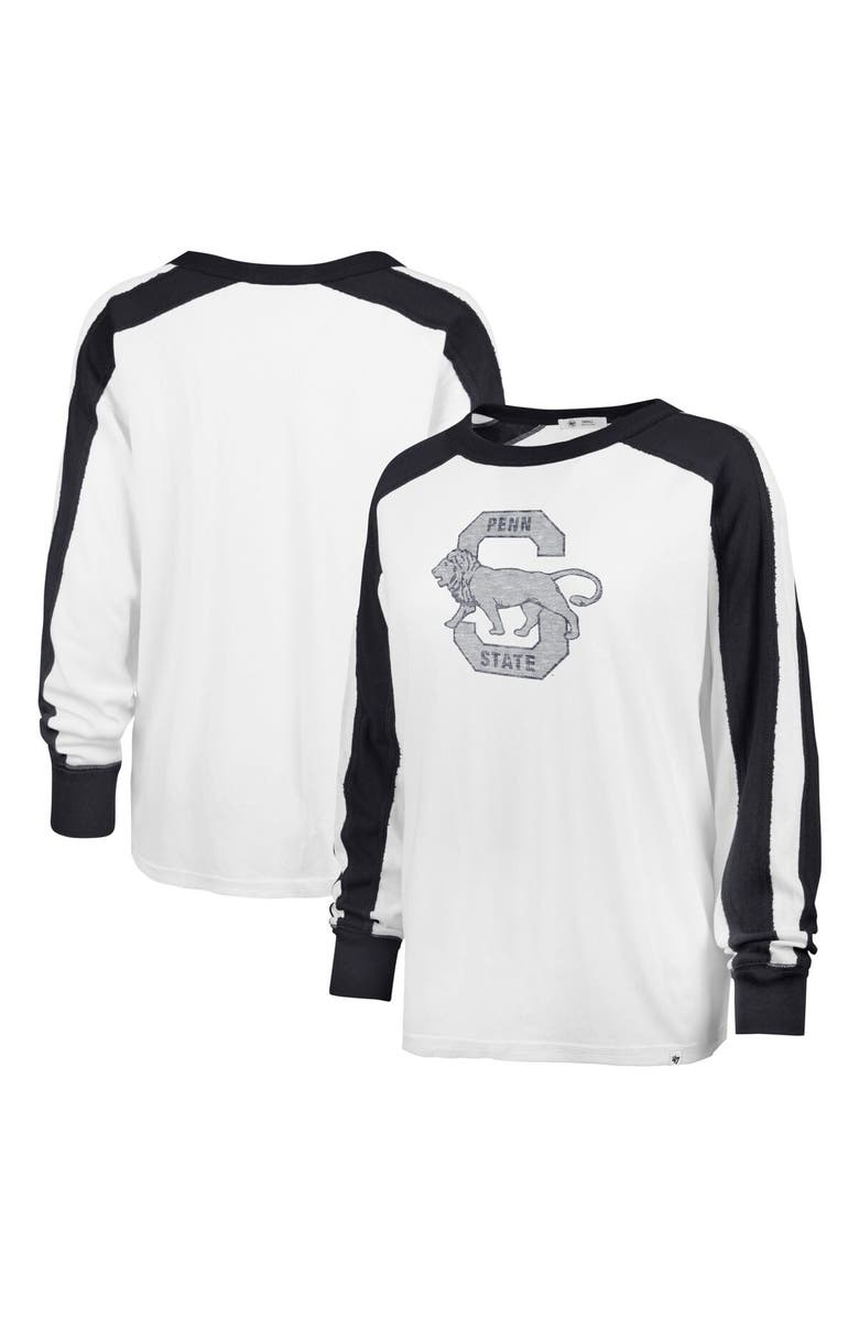 '47 Women's '47 White Penn State Nittany Lions Premier Caribou Raglan Long Sleeve T-Shirt, Main, color, White