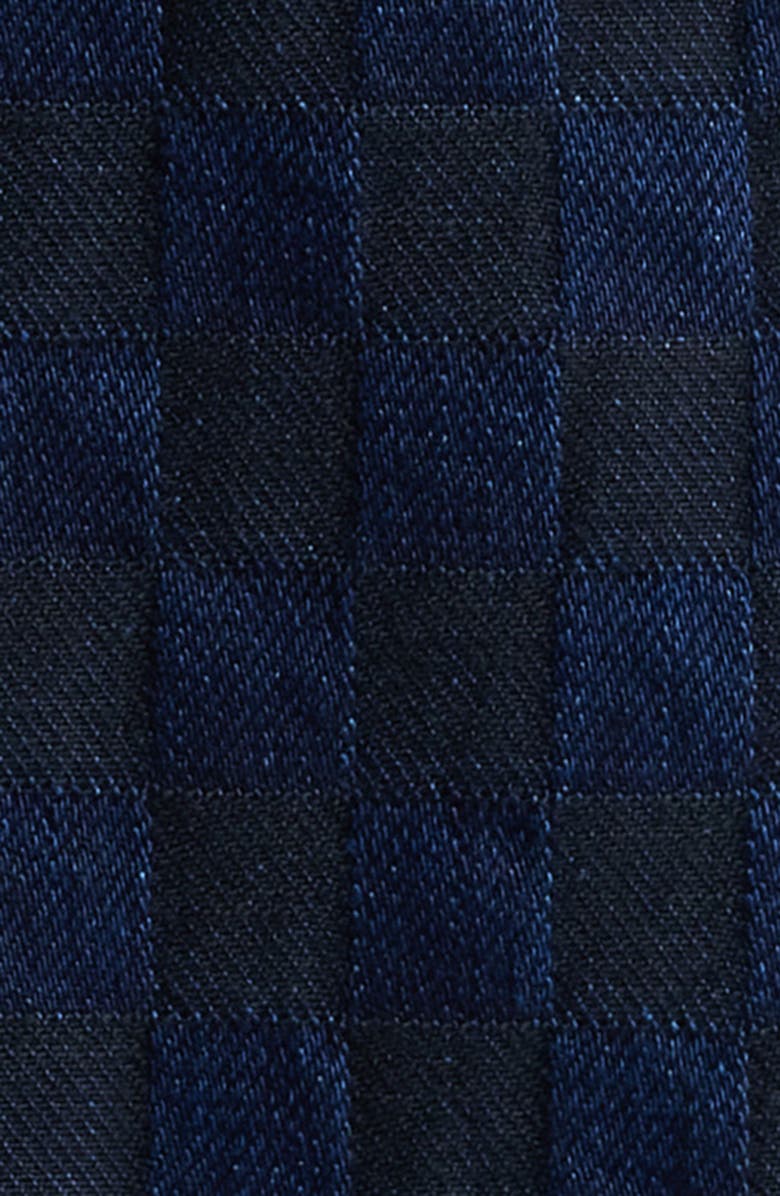 Percival Checkerboard Denim Button-Up Shirt, Alternate, color,