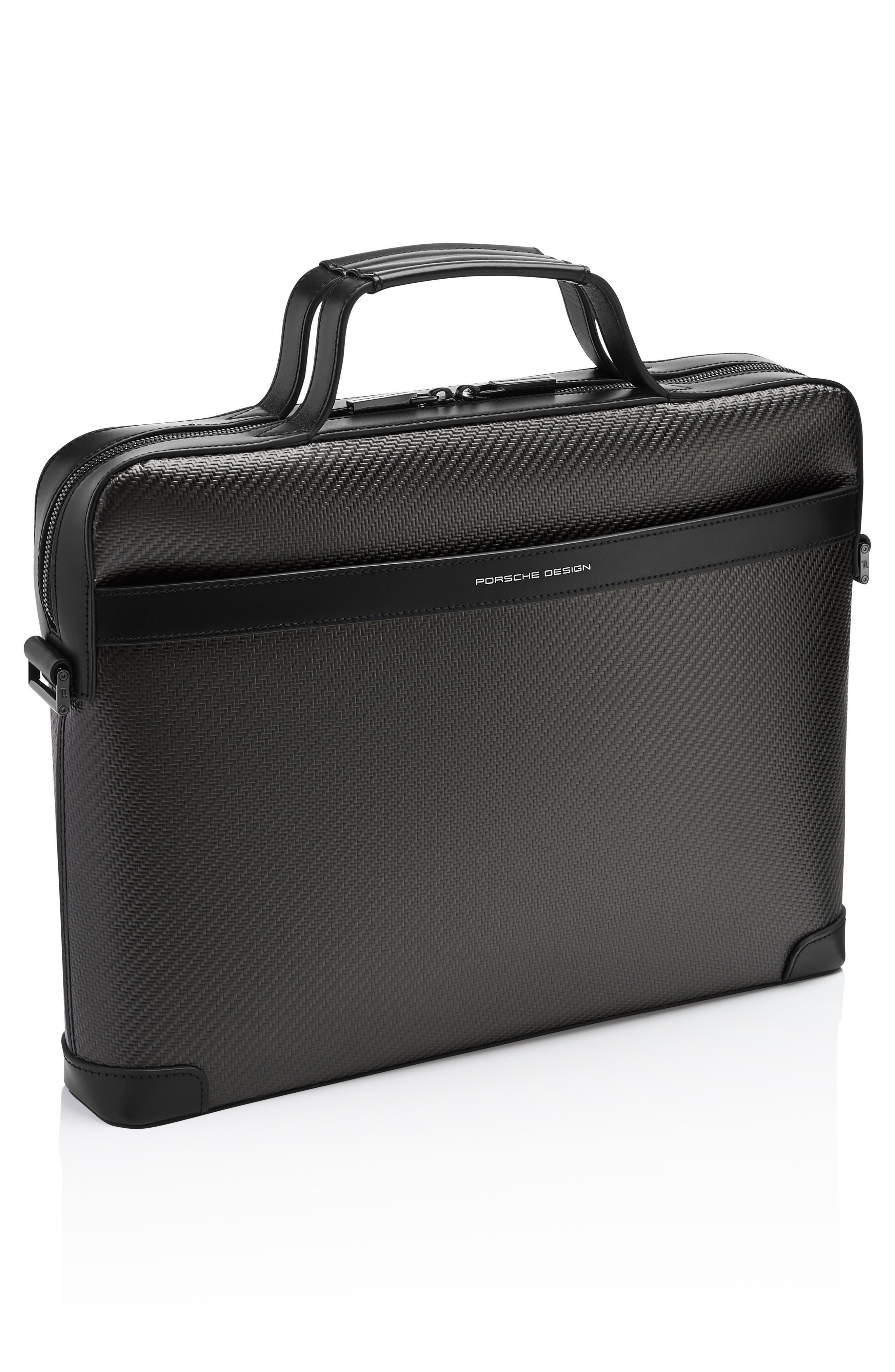 Carbon Briefcase, Alternate, color, BLACK