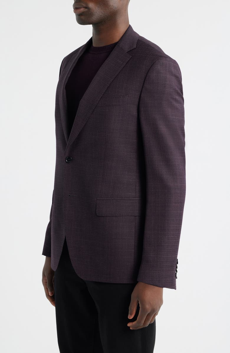BOSS Huston Slim Fit Virgin Wool Sport Coat, Alternate, color, Dark Red