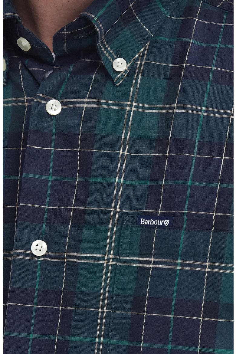 Wetheram Tailored Fit Button-Down Shirt, Alternate, color, GREEN LOCH