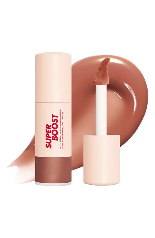 Make Up For Ever Super Boost Lip Gloss In 05 - Anywhere Caffeine