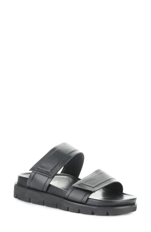Bos. & Co. Starla Platform Slide Sandal In Black