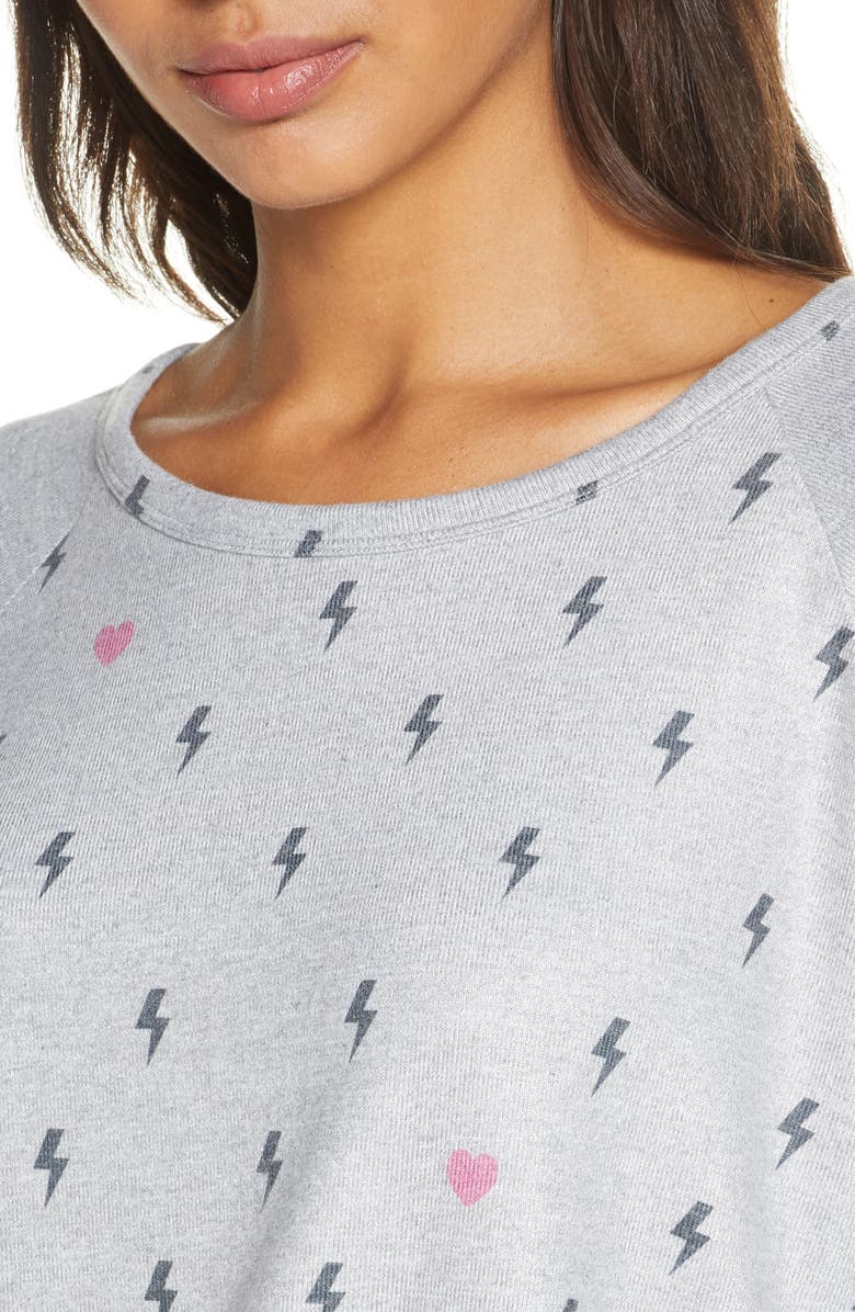 PJ Salvage Peach Party Long Sleeve Sleep Shirt, Alternate, color, 