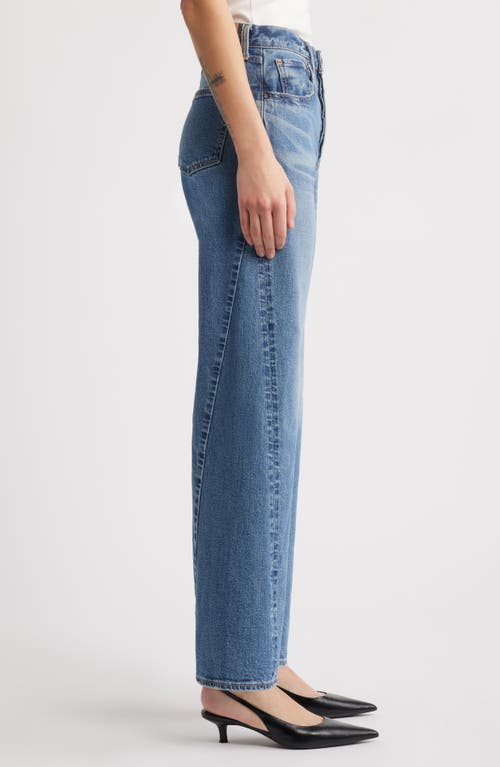 Moussy Vintage Salisbury Wide Leg Jeans In Blue