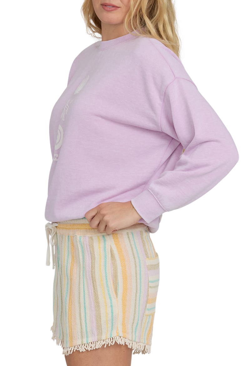 Echo Crew Fleece Graphic Sweatshirt, Alternate, color, SWEET LILAC