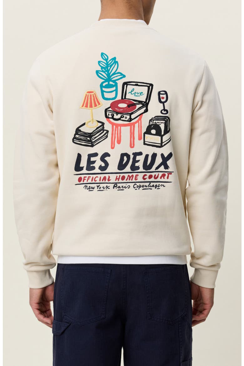 Record Graphic Sweatshirt, Alternate, color, IVORY
