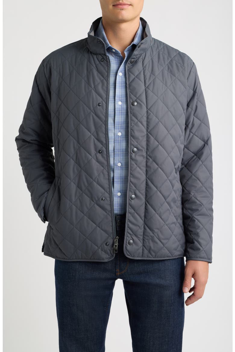 Suffolk Quilted Coat, Main, color, IRON