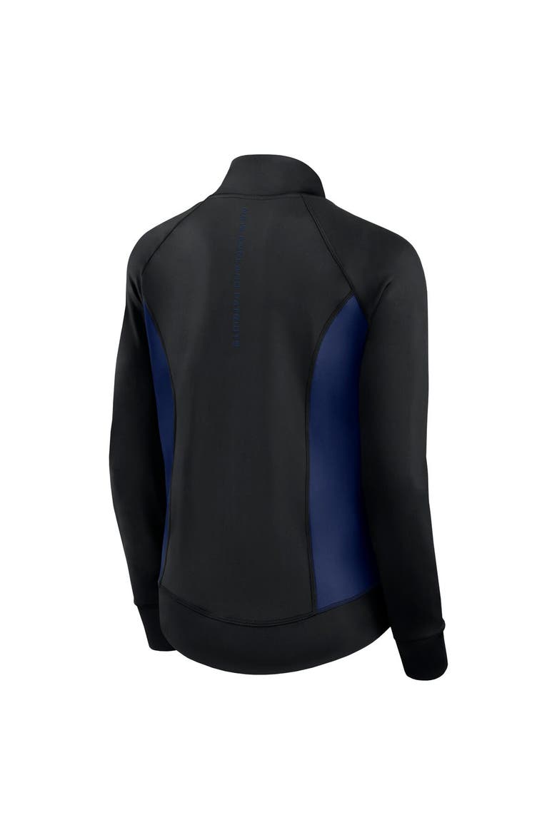 Women's Fanatics Signature Black New England Patriots Studio Fitted Full-Zip Gym Track Jacket, Alternate, color, Black