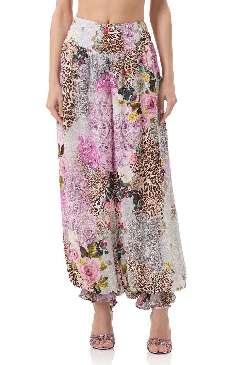 AFRM Vesper Patchwork Print Pants, Main, color, Natural Patchwork