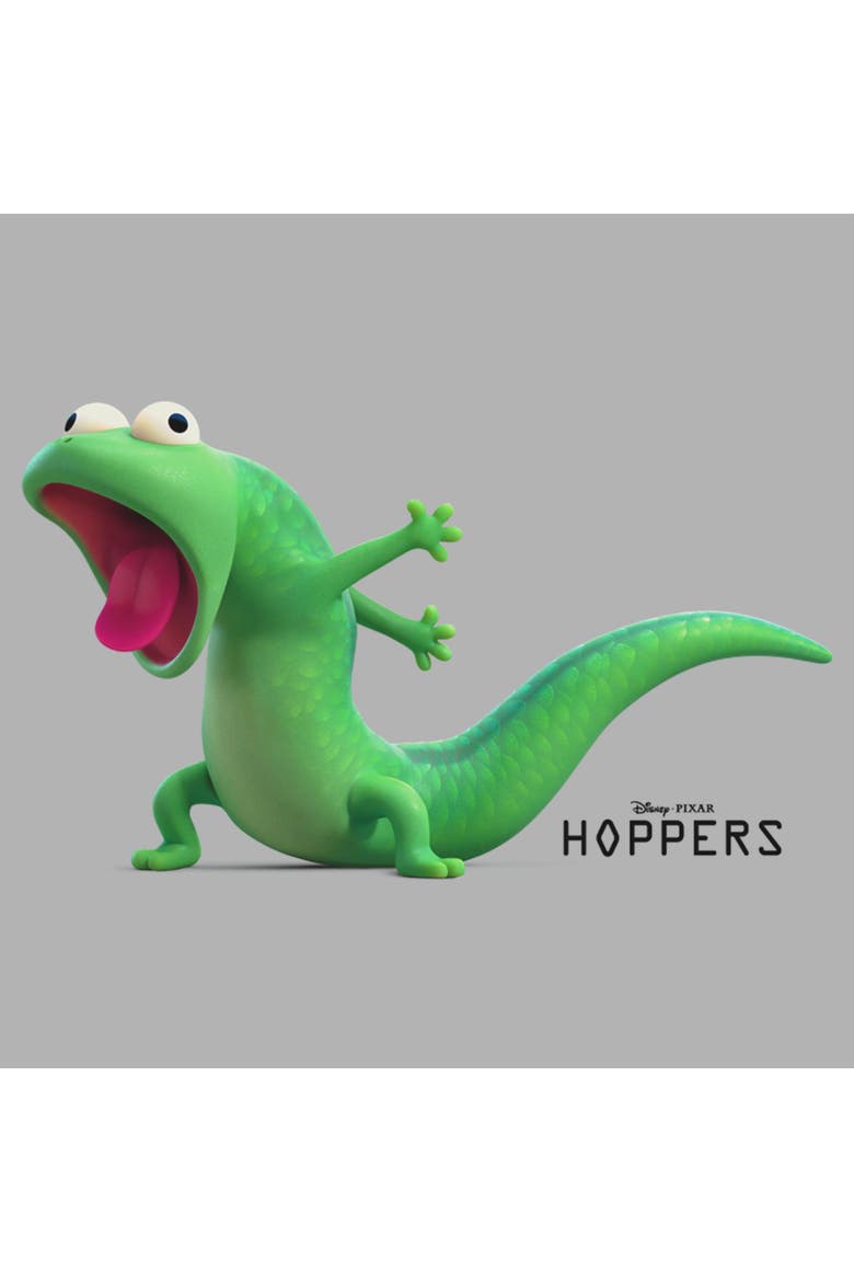 Boy's Hoppers Tom Lizard Excitement Pose  Graphic T-Shirt, Alternate, color, Sport Grey