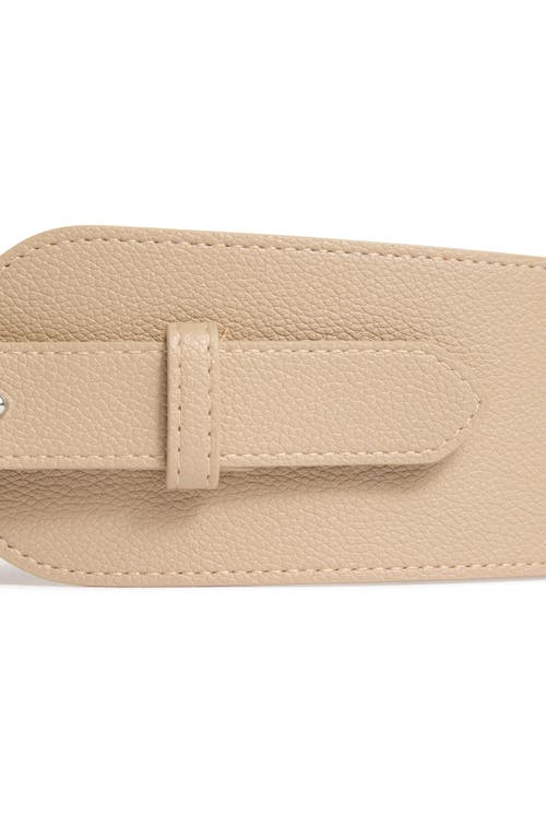 Vince Camuto Omega Buckle Belt In Blue