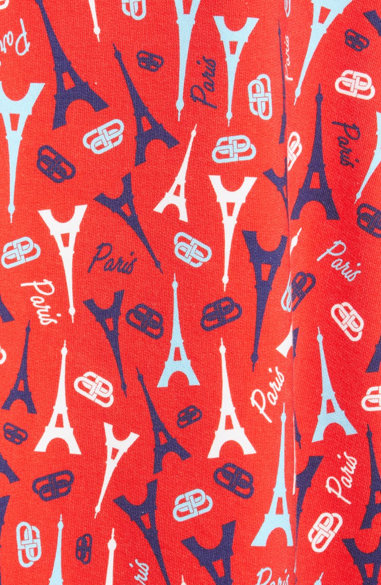 Balenciaga Eiffel Tower Print Hoodie, Alternate, color,