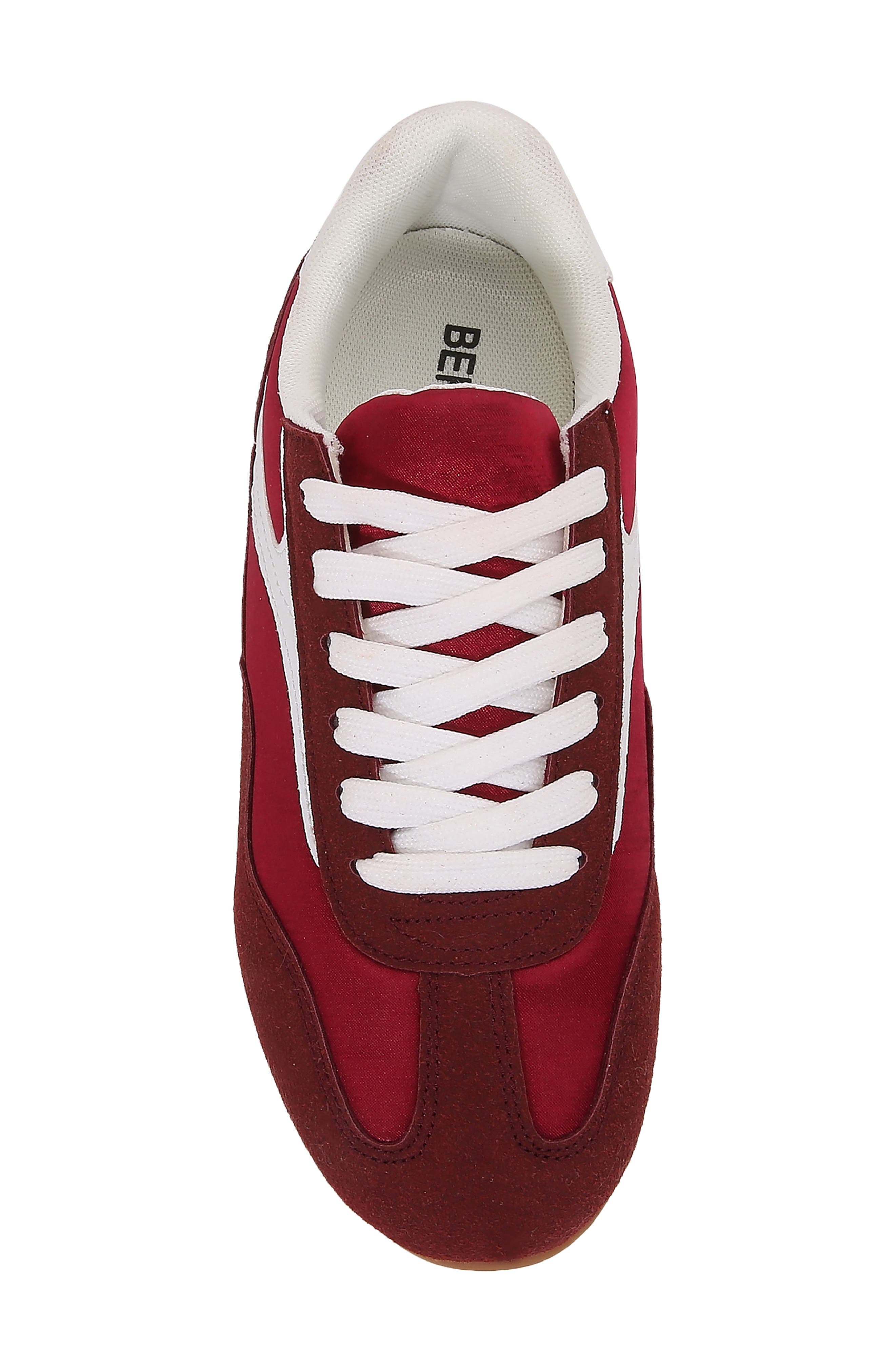 T-Toe Sneaker, Alternate, color, BURGUNDY