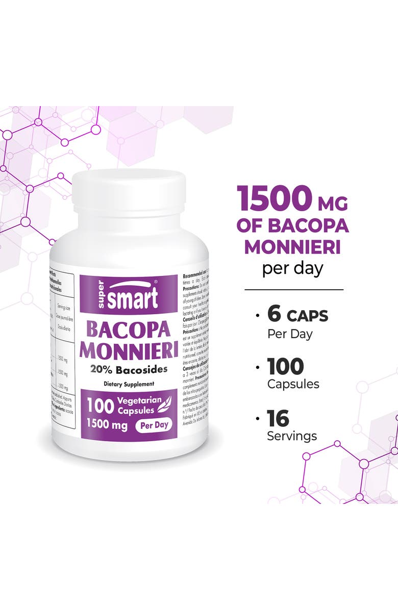 SuperSmart Bacopa Monnieri 1500mg, Alternate, color, NO COLOR