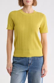 Kenneth Cole Variegated Rib Crewneck Sweater