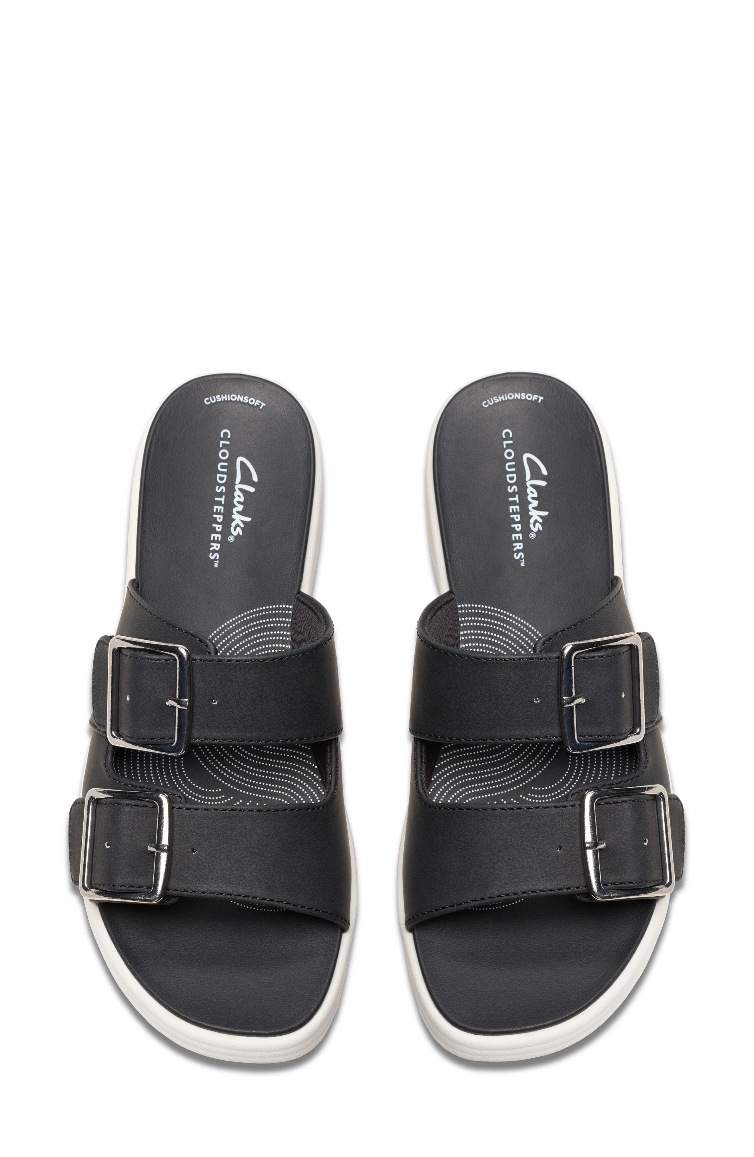 Clarks<sup>®</sup> Drift Buckle Sandal, Alternate, color, Black