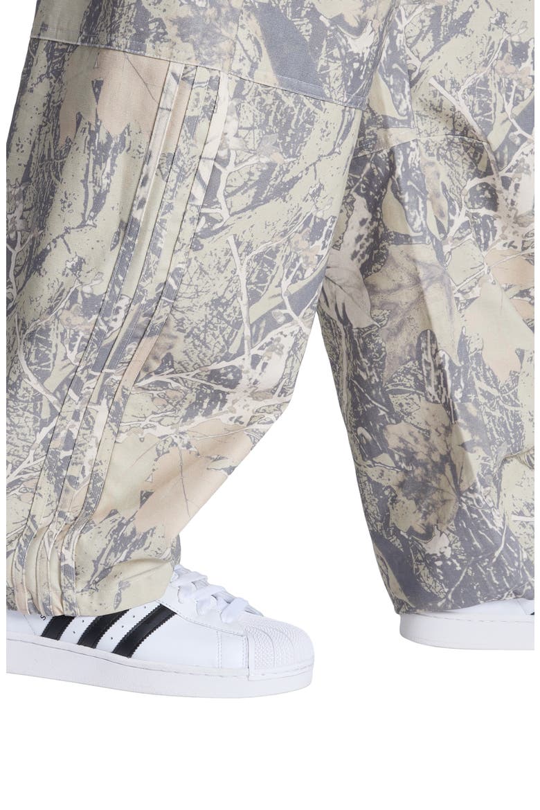 Originals Loose Fit Leaf Print Canvas Cargo Pants, Alternate, color, PUTTY GREY/ GREY / BEIGE