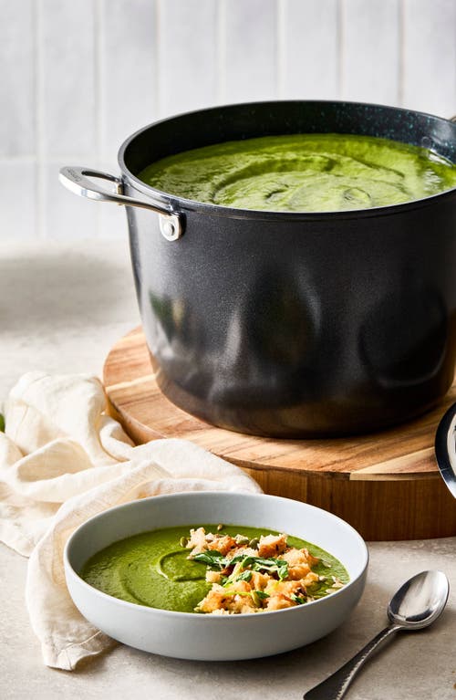 Cuisine::pro ® Green Stone™ 8.5 Qt. Stockpot With Lid In Black