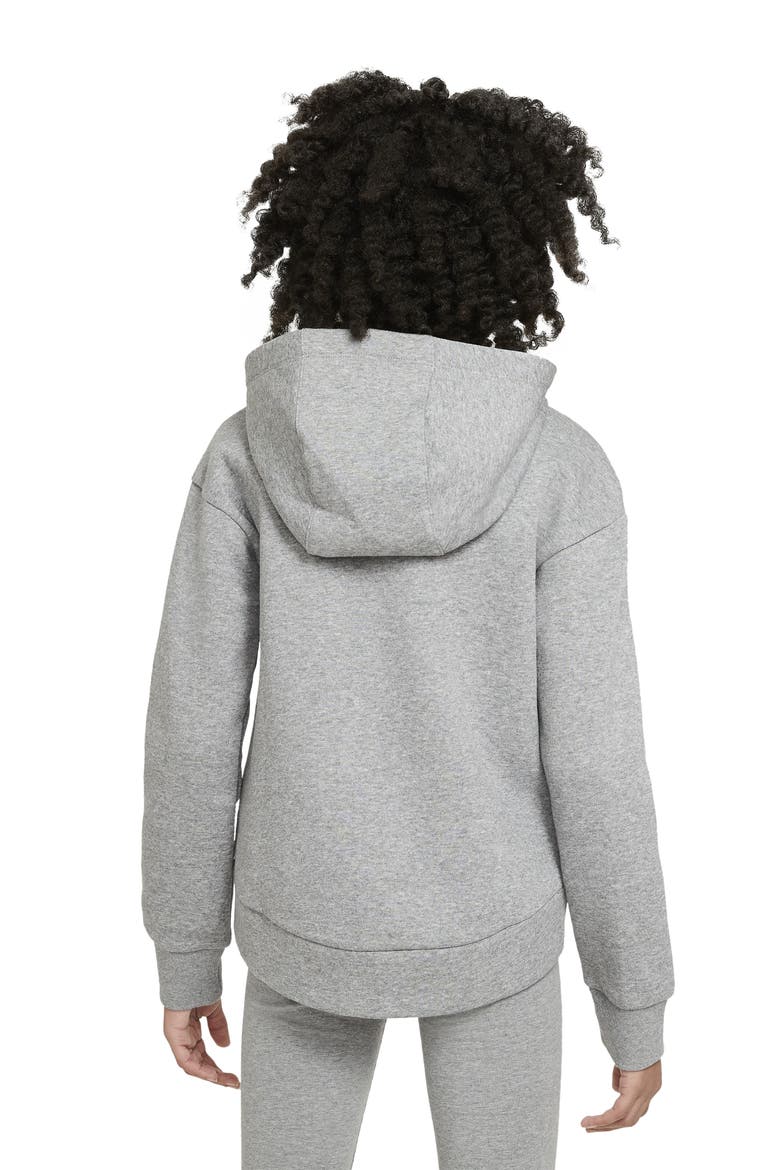 Sportswear Club Fleece Full Zip Hoodie, Alternate, color, CARB H/WHITE