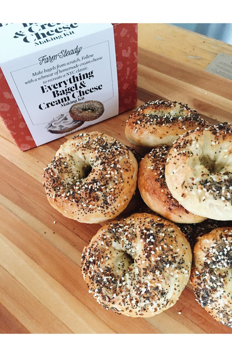 Brooklyn Brew Shop FarmSteady Bagel & Cream Cheese Making Kit, Alternate, color, Brown