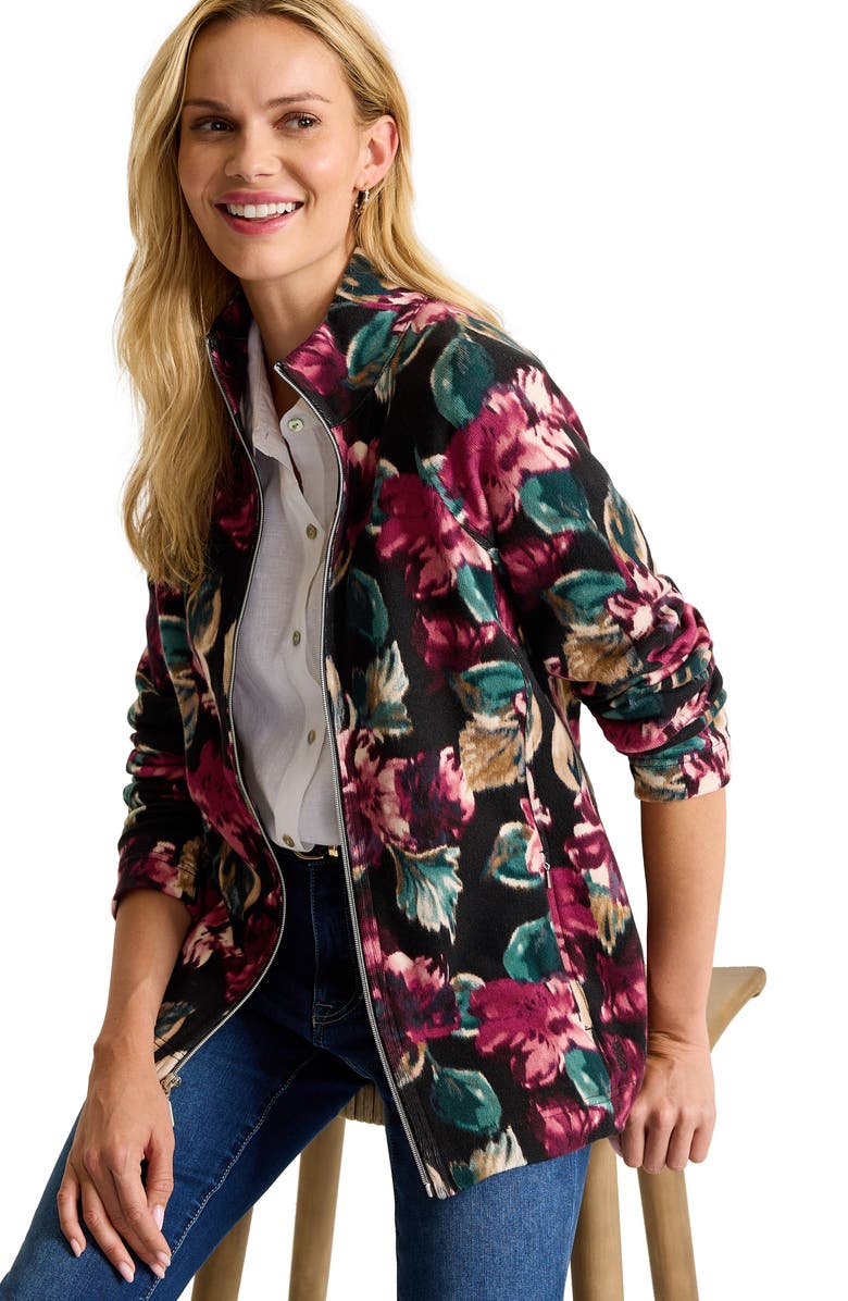 Tommy Bahama Aruba Jeweled Blooms Corduroy Jacket, Alternate, color, Black