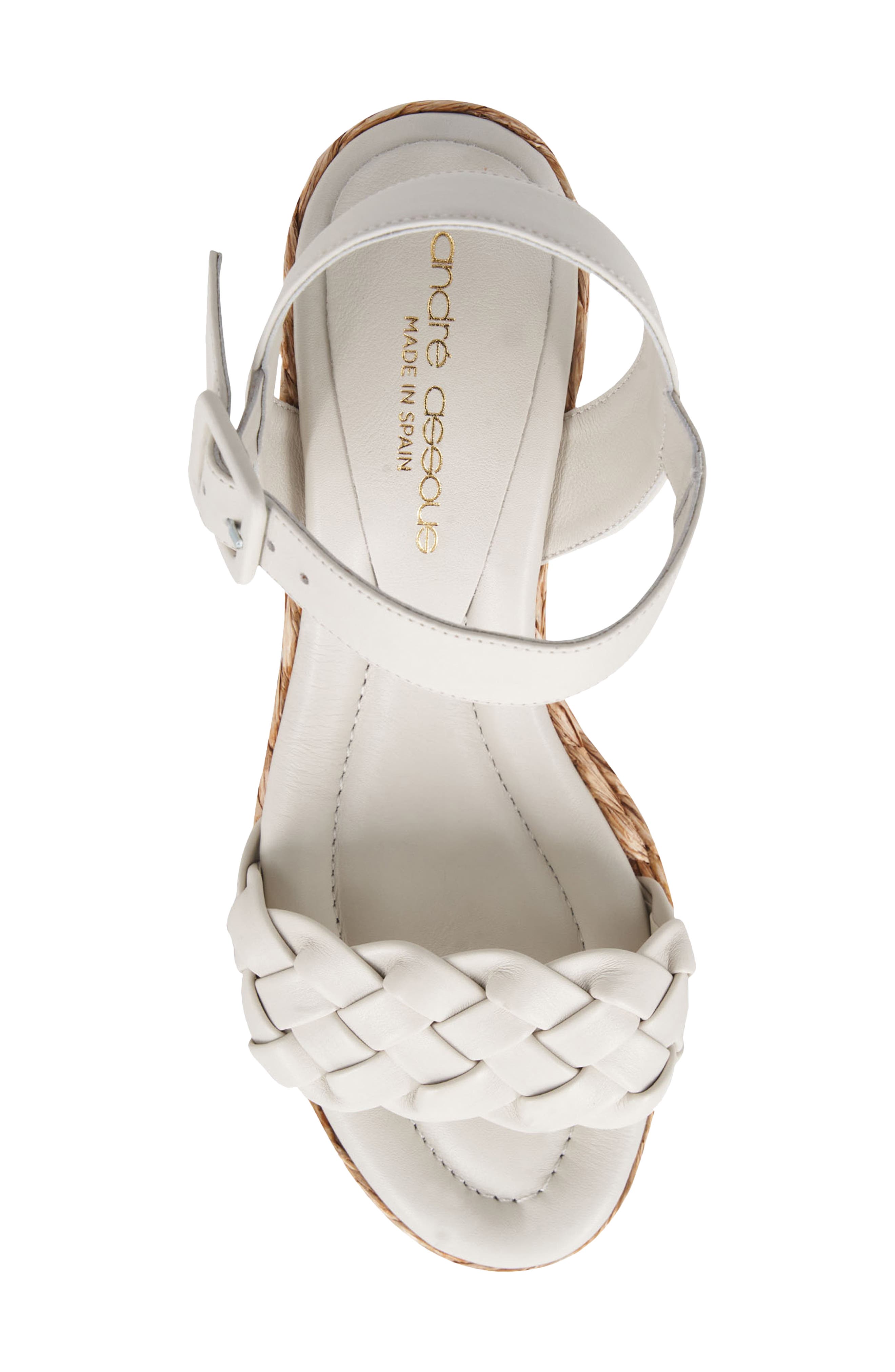 André Assous Cecilia Platform Wedge Sandal, Alternate, color, Off White