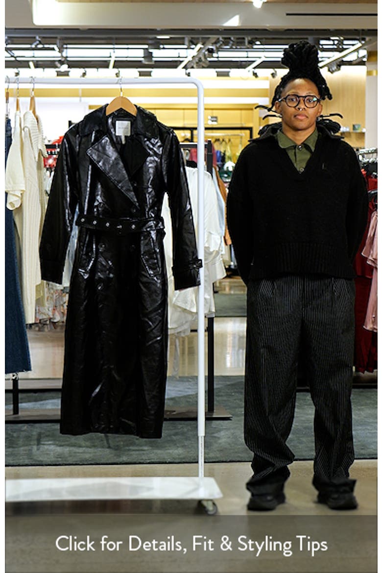 Faux Leather Trench Coat video