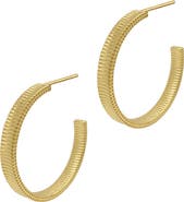 Adornia Ripple 38mm Hoop Earrings