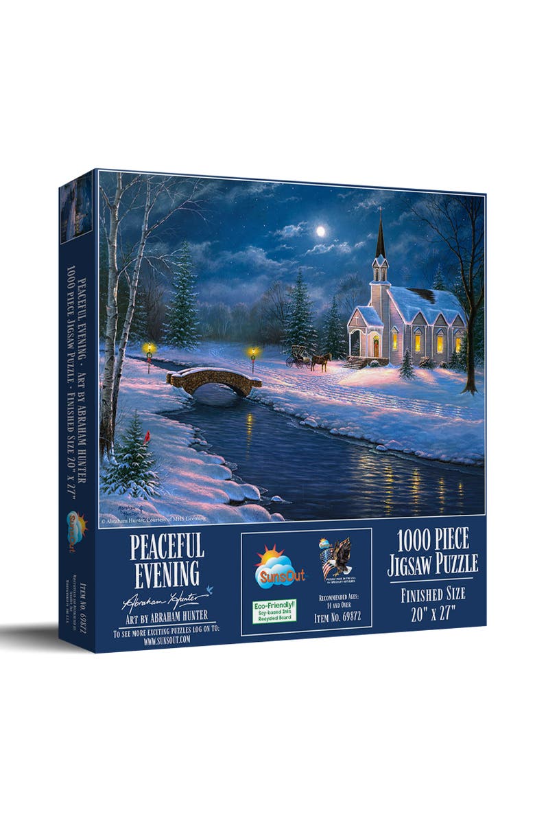 Sunsout Peaceful Evening 1000 piece Jigsaw Puzzle for Adults, Main, color, Multicolor