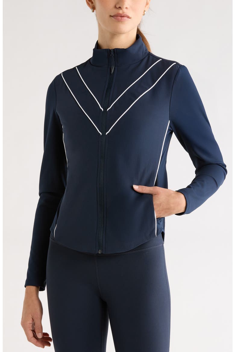 Tiebreaker Performance Hybrid Jacket, Alternate, color, NAVY SAPPHIRE