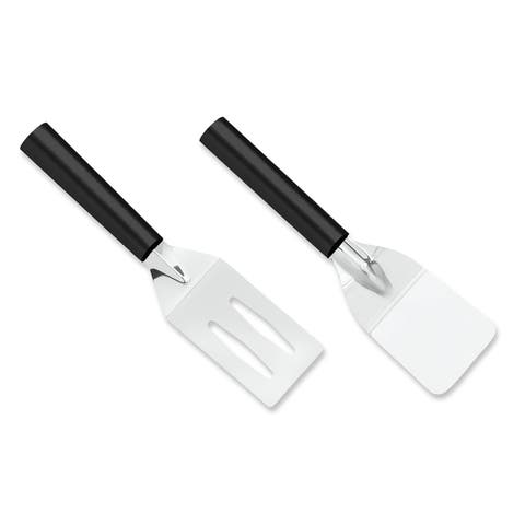 Cutlery 2-Inch Mini Server Solid Turner Spatula & 3.375-Inch Slotted Turner Spatula