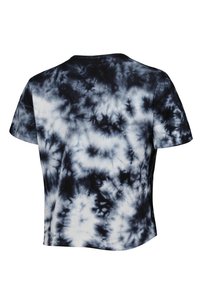 Women's ZooZatz Black Wisconsin Badgers Cloud-Dye Cropped T-Shirt, Alternate, color, Black