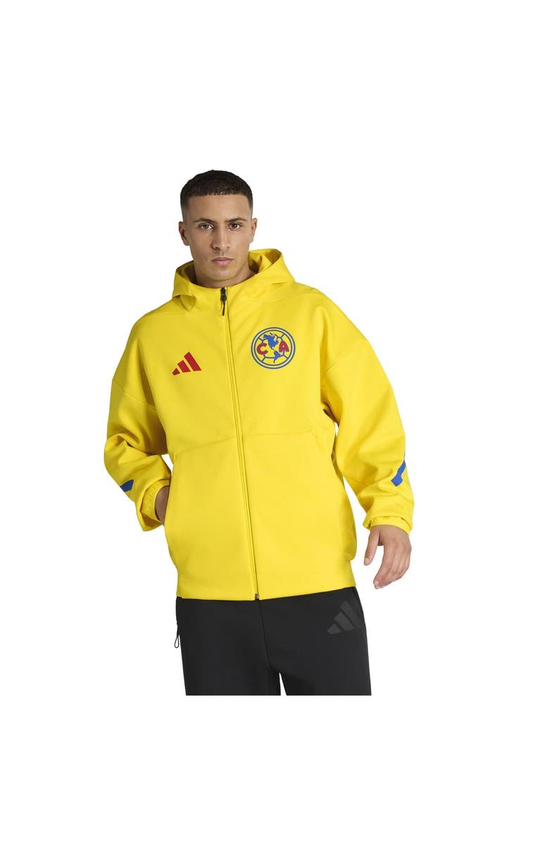 adidas Men
s adidas Yellow Club America 2025/26 Club Anthem Full-Zip Hooded Jacket, Main, color, Yellow