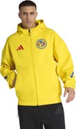 adidas Men's adidas Yellow Club America 2025/26 Club Anthem Full-Zip Hooded Jacket