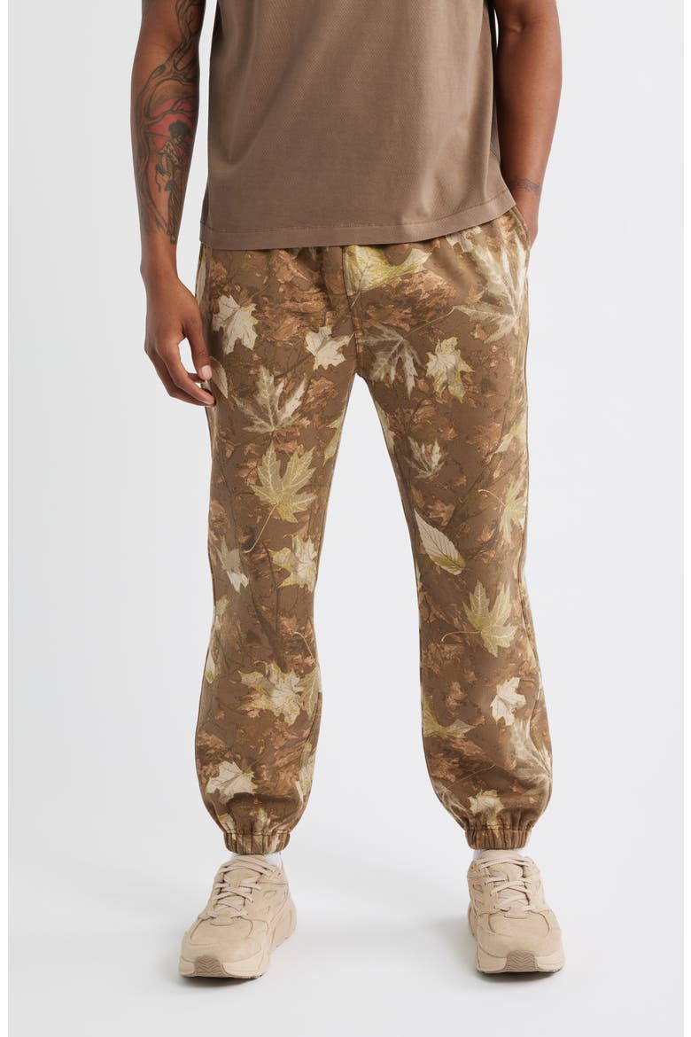 Fleece Joggers, Main, color, TAN CAMO