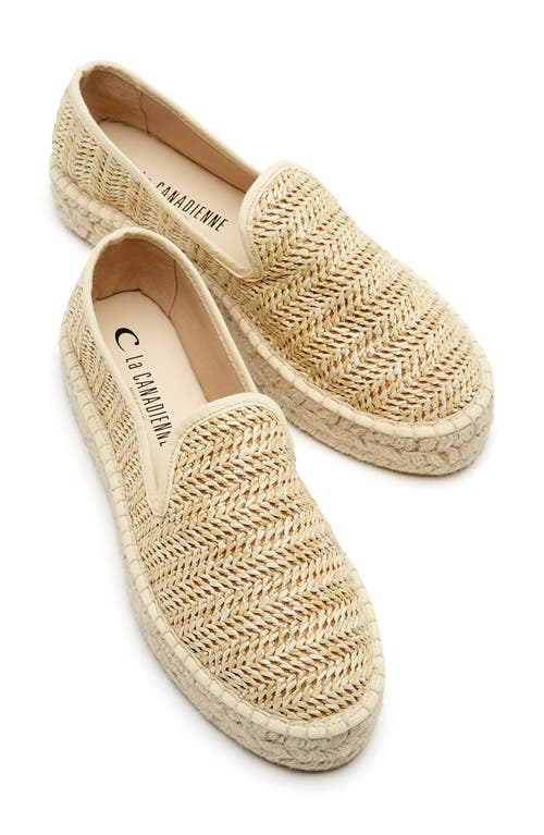 La Canadienne Clay Rattan Platform Loafer