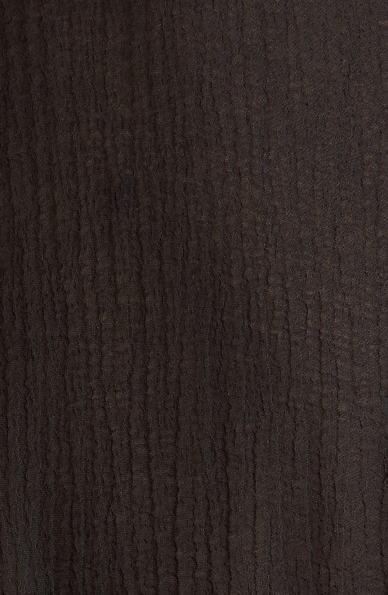 Ramy Brook Bernice Lace Trim Cover-Up, Alternate, color, Black