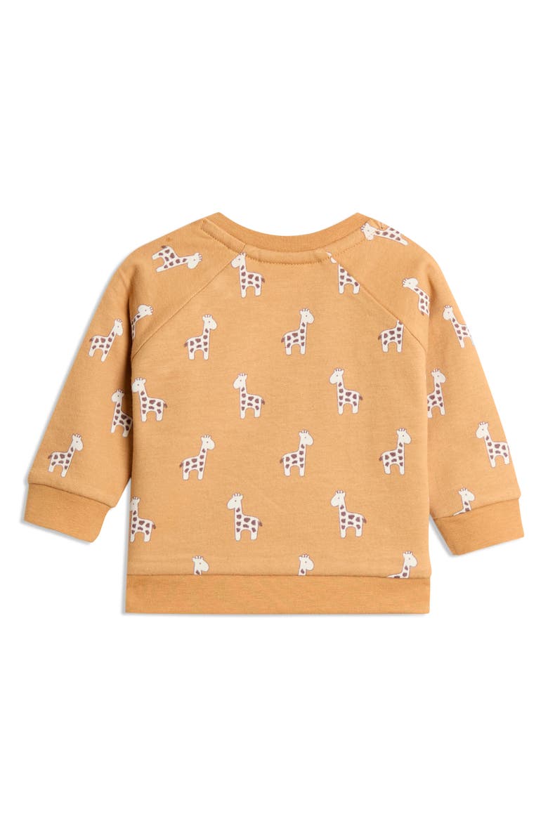 JOJO MAMAN BEBE Giraffe Print Sweatshirt & Corduroy Leggings Set, Alternate, color, Brown