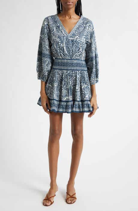 April Mixed Print Cotton Minidress