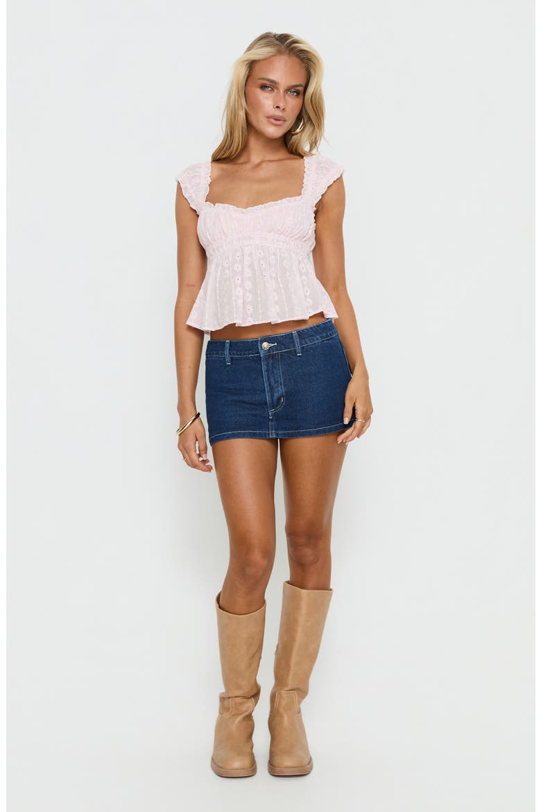 Summerfield Eyelet Cotton Top, Alternate, color, SOFT PINK