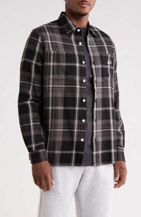 ICECREAM Jack Plaid Cotton Graphic Button-Up Shirt