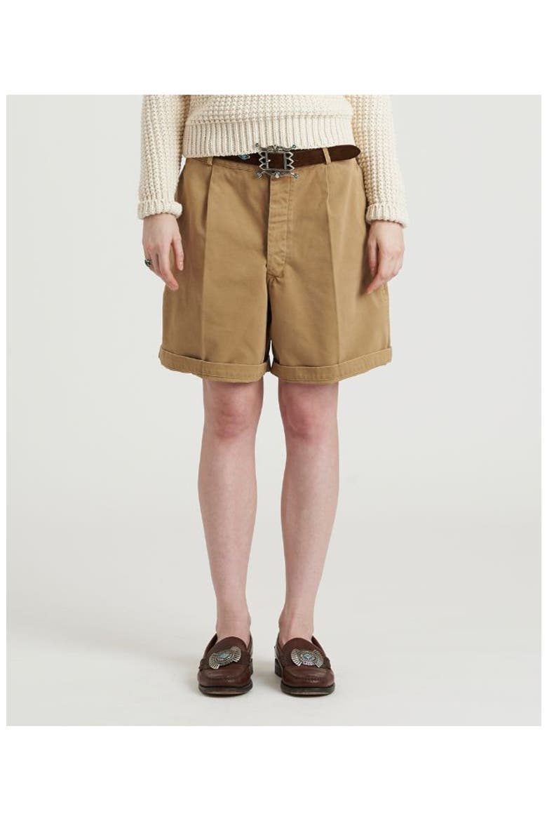 Jillian Canvas Cotton Shorts, Alternate, color, CAMEL