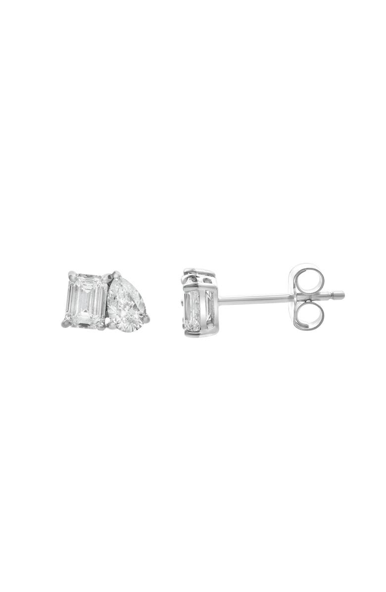 LuvMyJewelry Valessa 14K Gold Lab Grown Diamond Toi Et Moi Earrings - 1 Ct, Main, color, 
