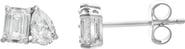 LuvMyJewelry Valessa 14K Gold Lab Grown Diamond Toi Et Moi Earrings - 1 Ct