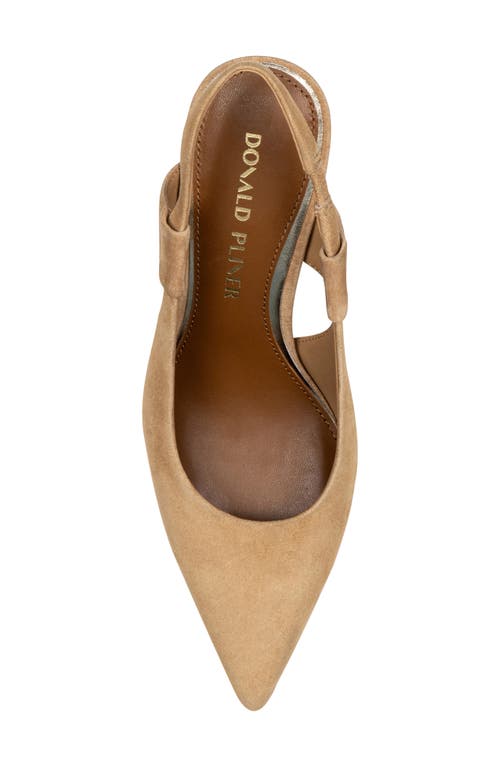 Donald Pliner Pointed Toe Slingback Pump In Brown