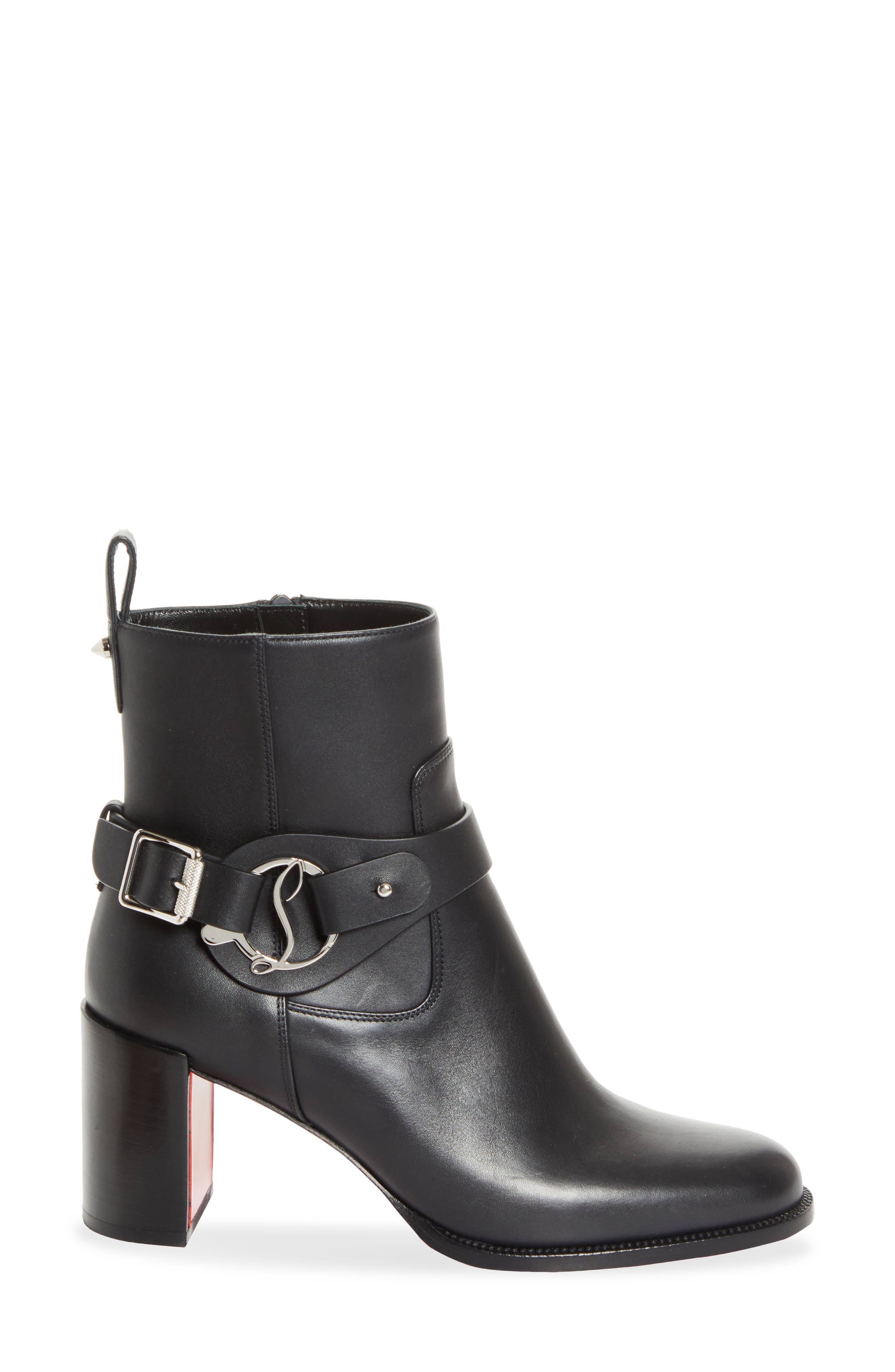 Christian Louboutin Dianouchette Bootie, Alternate, color, Black/ Black Lucido