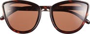 Cole Haan Plastic Cat Eye 60mm Polarized Sunglasses