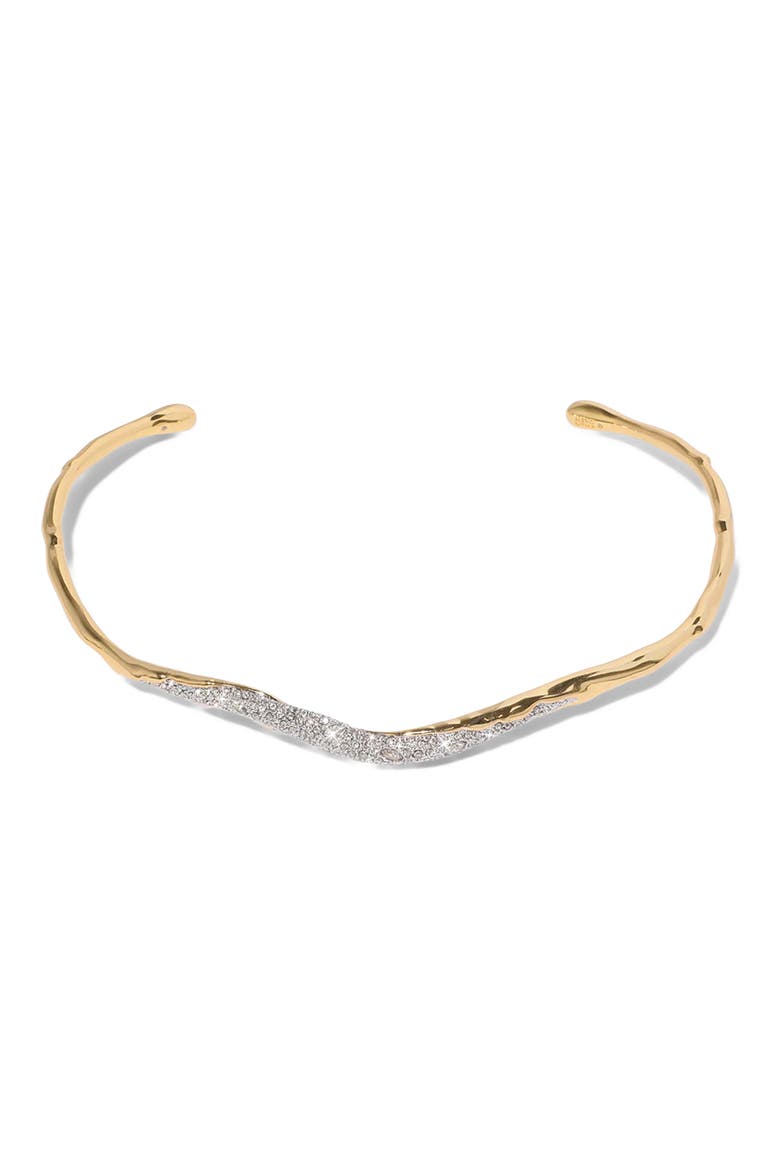 Solanales Skinny Crystal Pavé Collar Necklace, Main, color, CRYSTALS