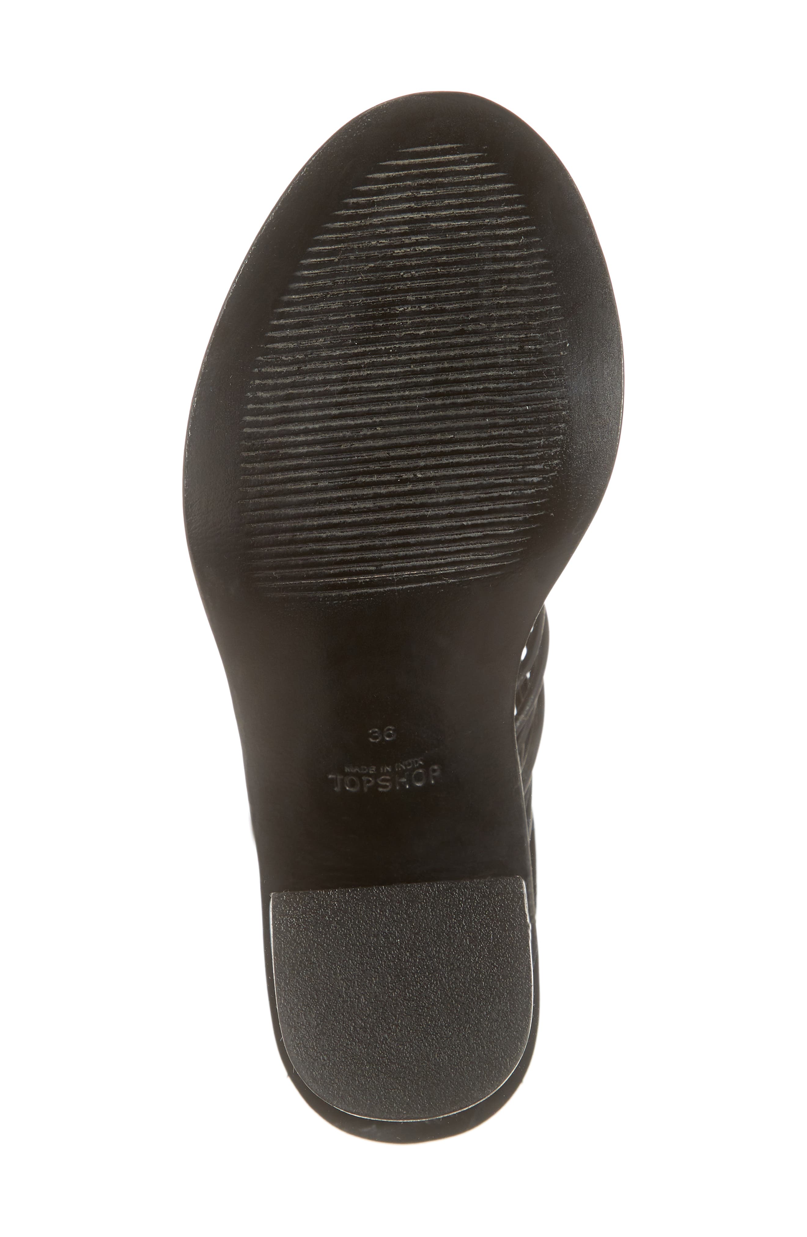 Topshop Narly Knotted Bootie Sandal, Alternate, color, 